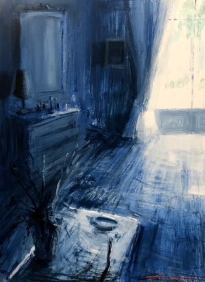 Tina Sgro - Interno - acrilico su tavola - cm 30 x 40 - anno 2020